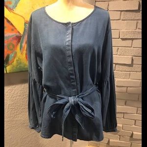Banana Republic denim top w/ belt
